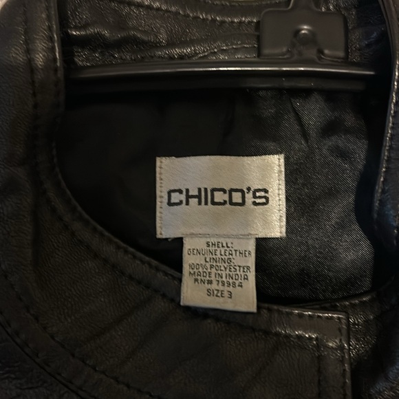 Chicos black leather jacket - Picture 3 of 6